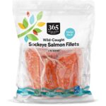 365 by Whole Foods Market, Value Pack Salmon Fillet Sockeye Wild Frozen MSC, 32 Ounce