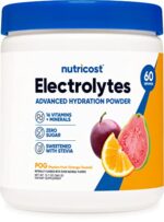 Nutricost Electrolytes Advanced Hydration Powder - Passion Fruit, Orange & Guava (POG) 60 Servings - Zero Sugar, 16 Vitamins & Minerals