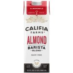Califia Farms - Almond Milk, Original Barista Blend, 32 Oz | Shelf Stable | Dairy Free | Nut Milk | Creamer | Plant Based | Vegan | Non-GMO | Gluten Free | No Sugar Added