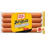 Oscar Mayer Bun-Length Angus Beef Uncured Beef Franks Hot Dogs (8 ct Pack)