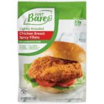 Just Bare Chicken Lightly Breaded Spicy Breast Fillets | Fully Cooked |16 G Protein | Frozen |1.50 LB